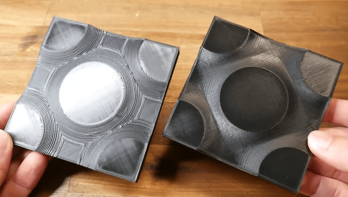 Planar vs Non-planar effect on printed objects